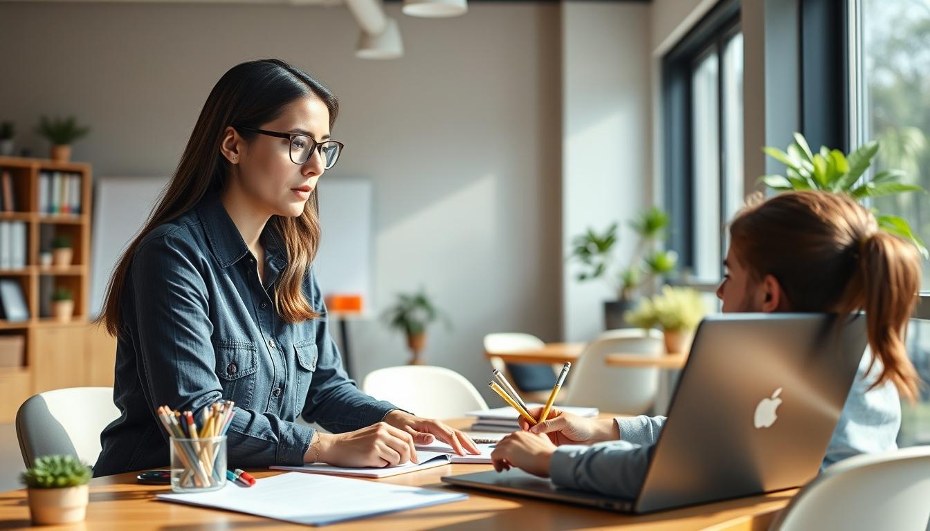 Student preparing for exams with study materials